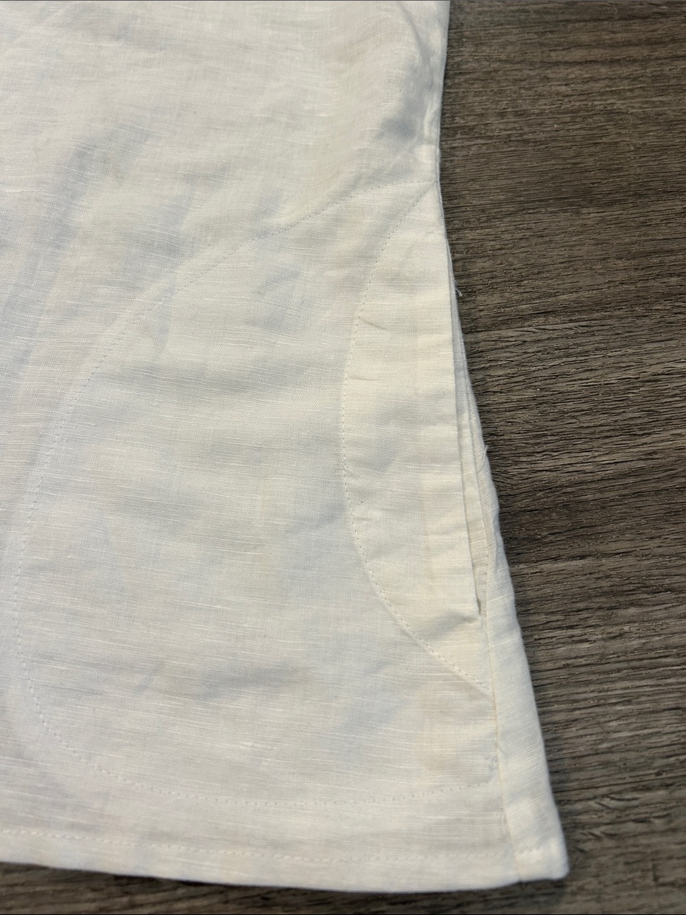 Cynthia Rowley Linen Cotton Sleeveless Blouse White Tank Top Medium - Picture 5 of 8